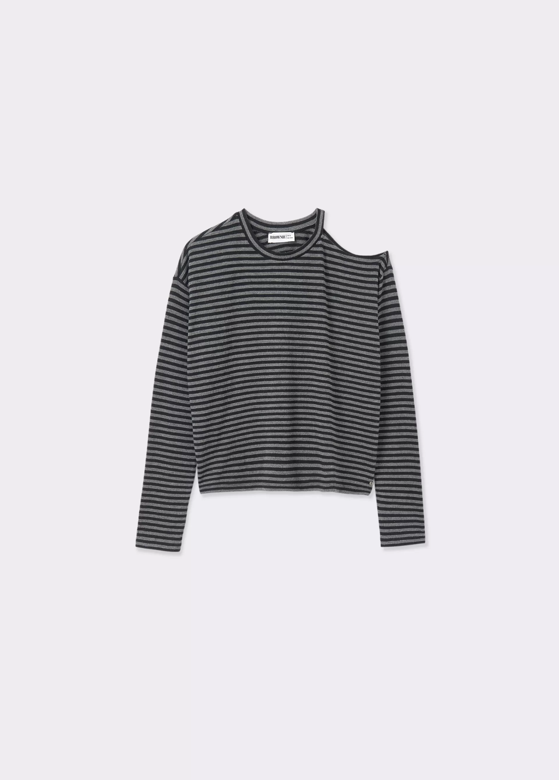 camiseta_cutout_hombro_raya_tejida_4.webp Brownie Camiseta cut-out hombro raya tejida