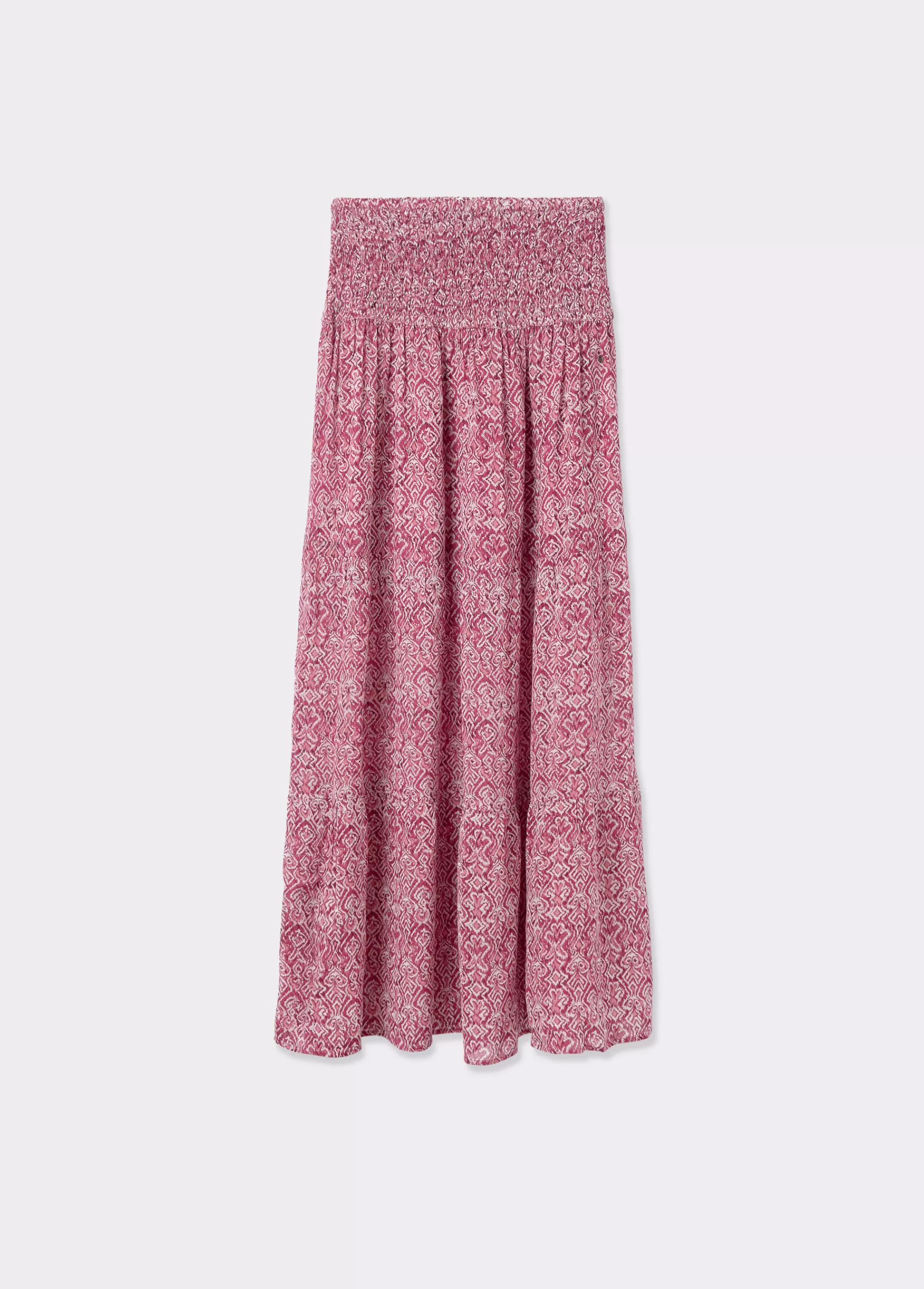 falda_larga_smock_cintura_estampada_4.webp Brownie Falda larga smock cintura estampada