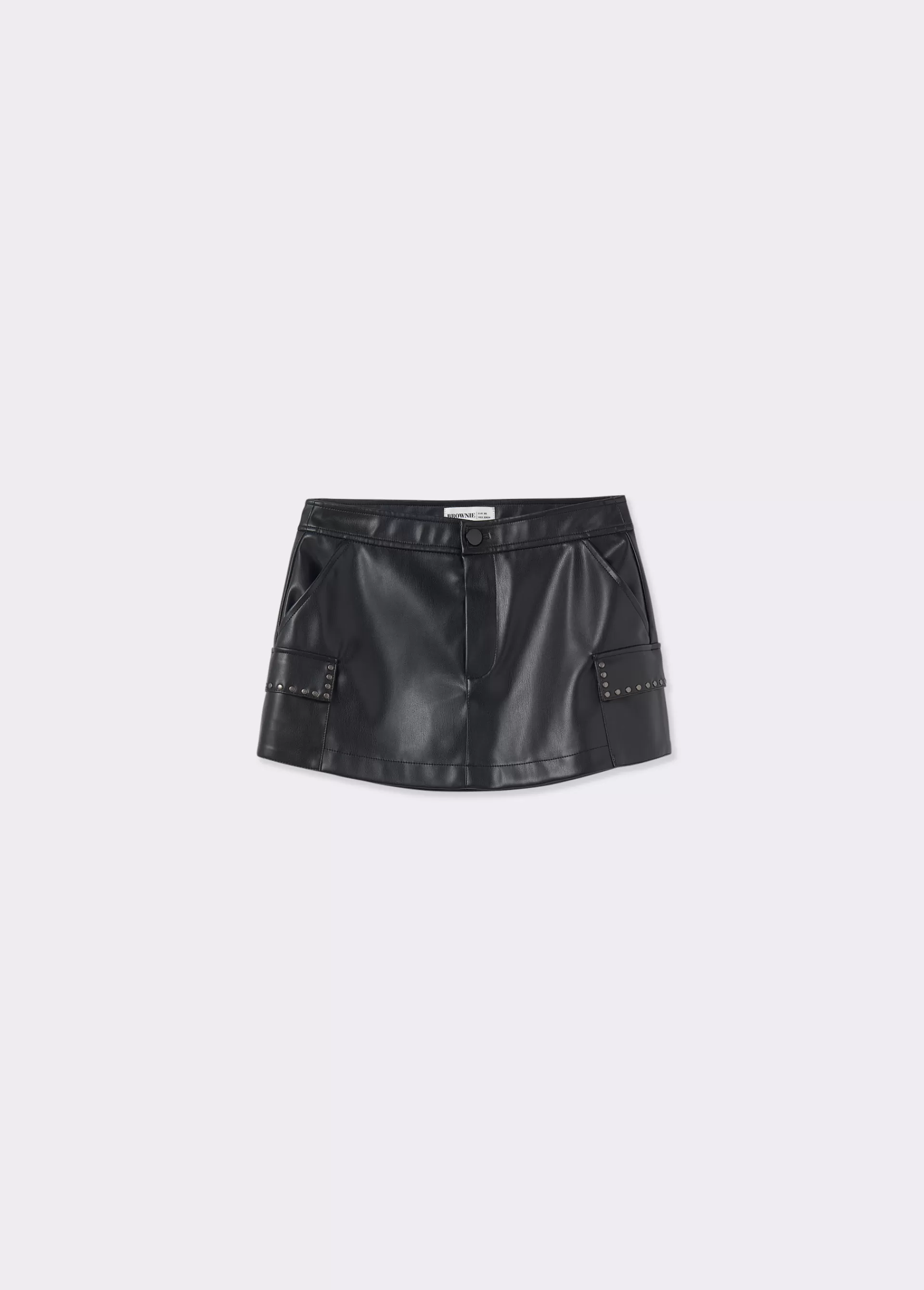 falda_mini_efecto_piel_tachas_4.webp Brownie Falda mini efecto piel tachas