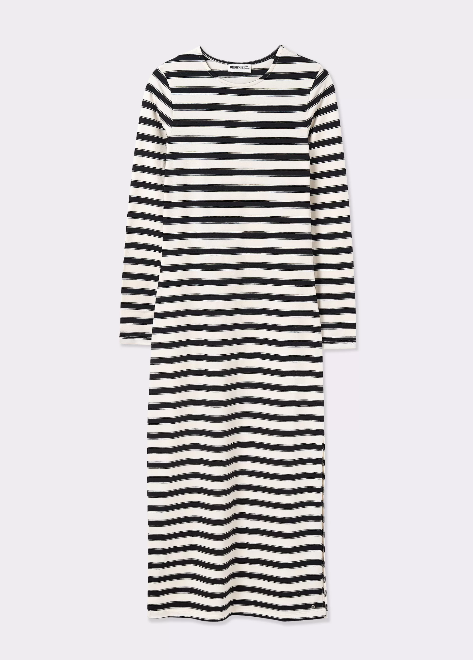 vestido_largo_raya_tejida_4.webp Brownie Vestido largo raya tejida