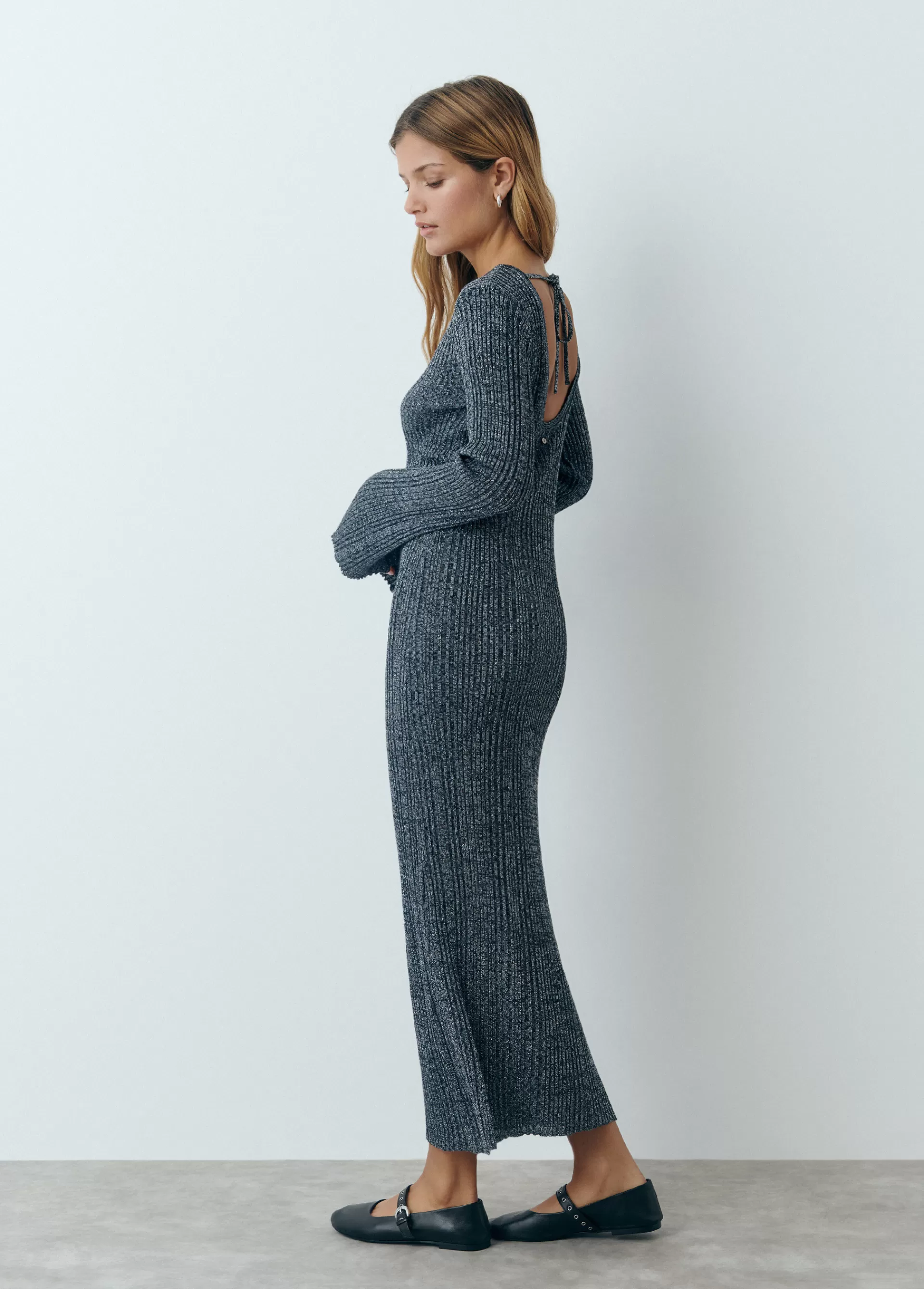 vestido_manga_larga_hilo_metalizado_2.webp Brownie Vestido manga larga hilo metalizado